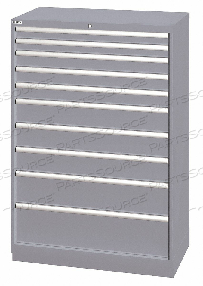 G8245 MOD DRWR CAB 59-1/2 H 10 DRWR LIGHT GRAY by Lista