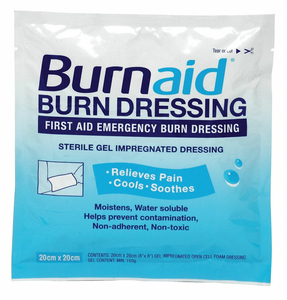 BURN DRESSING STERILE WHITE PK4 by Burnaid