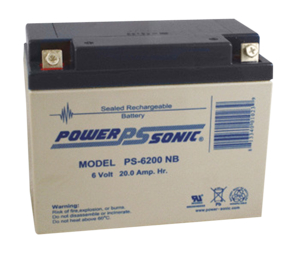 BATTERY, SEALED LEAD ACID, 6V, 20 AH, NUT & BOLT by R&D Batteries, Inc.