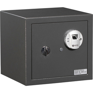 BIOMETRIC (FINGERPRINT) BURGLARY SAFE WITH BIOMETRIC LOCK 14-1/8" X 13" X 12-7/8" GRAY by Protex Safe Co. LLC