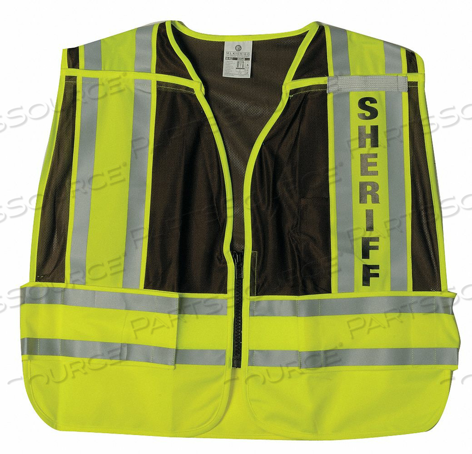 SAFETY VEST BROWN SHERIFF 2XL by ML Kishigo