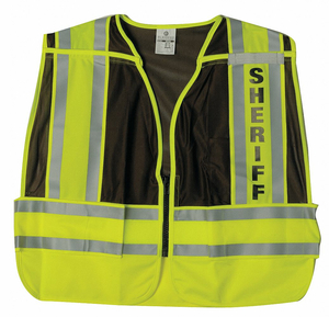 SAFETY VEST BROWN SHERIFF 2XL by ML Kishigo