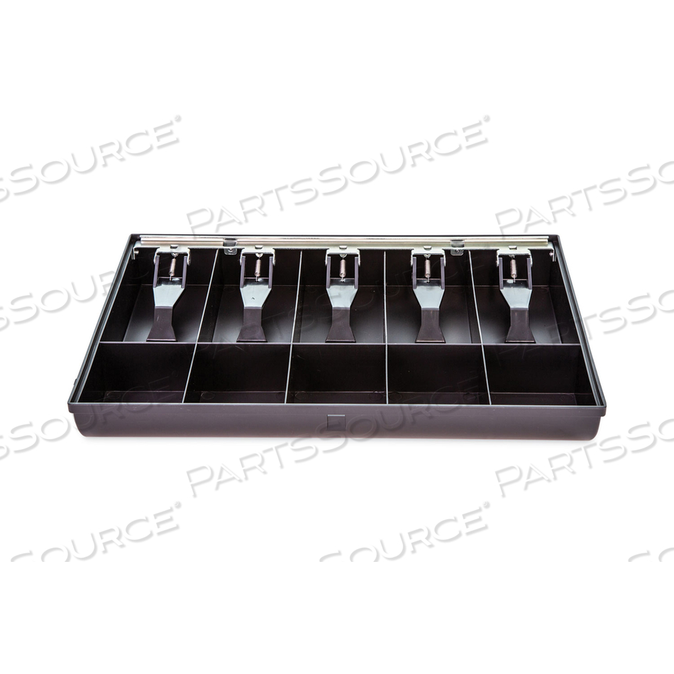 CASH DRAWER REPLACEMENT TRAY, COIN/CASH, 10 COMPARTMENTS, 16 X 11.25 X 2.25, BLACK 