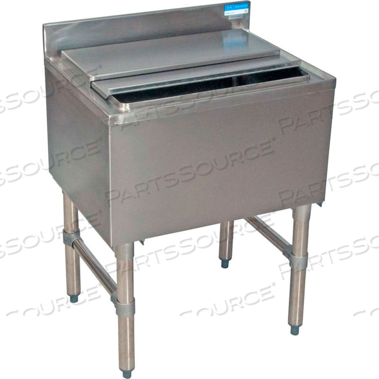 STAINLESS STEEL ICE BIN, 48"WX18-1/4"DX32-1/2"H 