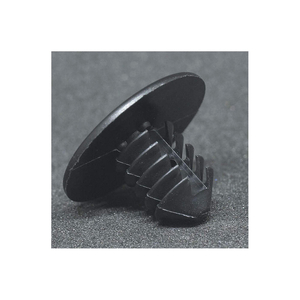 PUSH-IN RIVET,BLACK,DOME,25/32" L0, INCH, SPLIT, DOME, 0.25 IN SHANK DIA, NYLON, BLACK by Approved Vendor