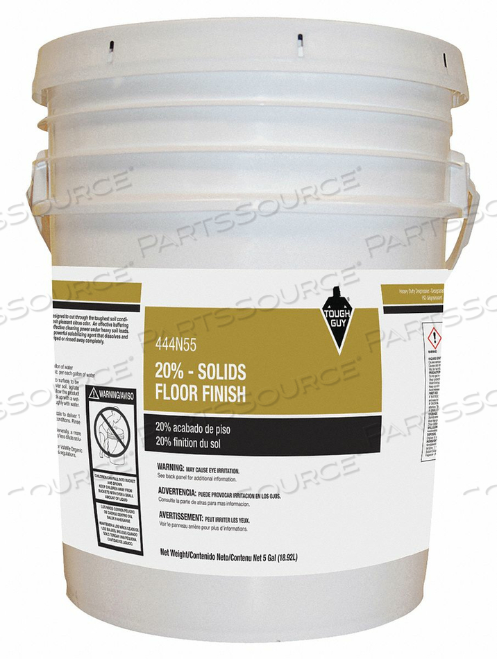 FLOOR FINISH SIZE 5 GAL. READY TO USE by Tough Guy FLOOR FINISH SIZE 5 GAL. READY TO USE by Tough Guy