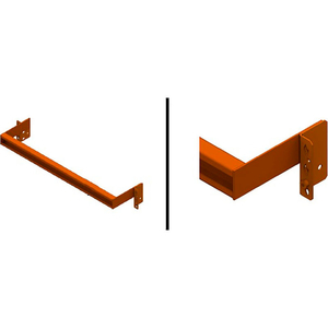 PALLET RACK TEAR DROP BACKSTOP - 96" L - 4" OFFSET by Interlake Mecalux Inc.