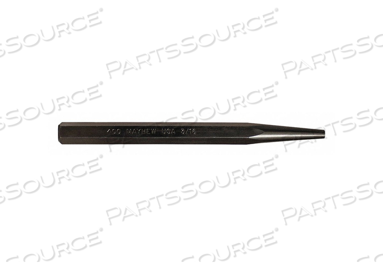 SOLID PUNCH 5IN L 3/16IN TIP STEEL BO by Mayhew Pro