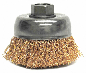 CRIMPED WIRE CUP BRUSH 3 IN. 0.020 IN. by Weiler