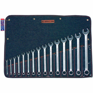 WRIGHTGRIP 2.0 5/16"-1-1/4" 12 POINT 15 PIECE SATIN SAE COMBINATION WRENCH SET by Wright Tool