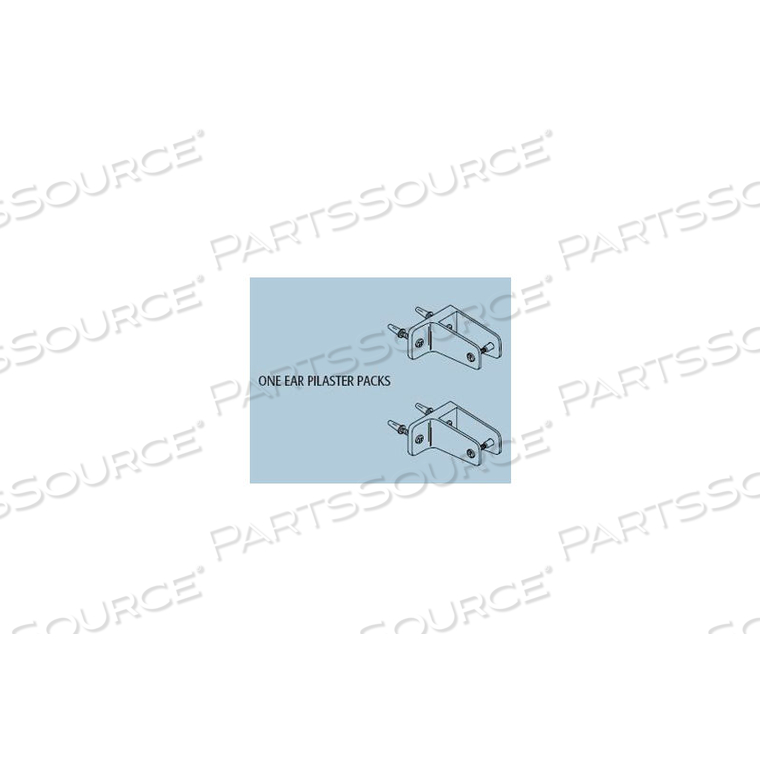 PILASTER TO WALL BRACKET KIT FOR STAINLESS STEEL PARTITION by Metpar Corp