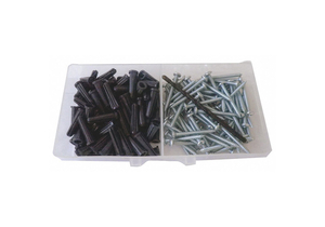 CONICAL ANCHOR KIT, 9/64 IN DIA, 3/4 IN OVERALL LG, PLASTIC, PLAIN, PLASTIC, PLAIN, TOGGLE by Fabory