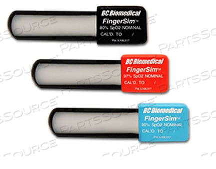 80%, 90%, 97% FINGERSIM™ REPLACEMENT SET FOR NIBP AND PULSE OXIMETER SIMULATOR by BC Group International, Inc. (BC Biomedical)