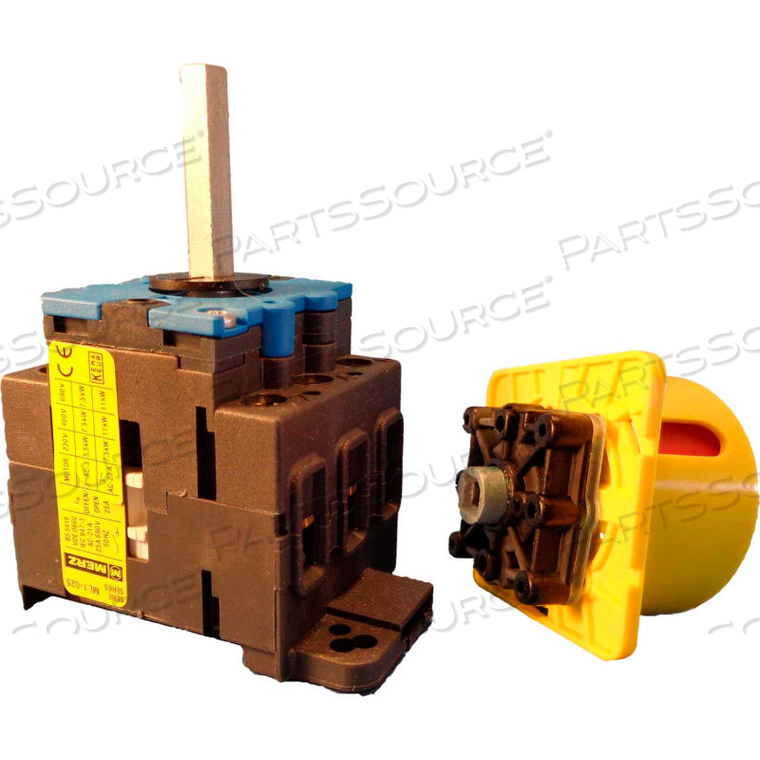 MERZ, 125A, 3-POLE, DISCONNECT SWITCH, DIN-MOUNT, LOCKABLE by Springer Controls Co. Inc MERZ, 125A, 3-POLE, DISCONNECT SWITCH, DIN-MOUNT, LOCKABLE by Springer Controls Co. Inc