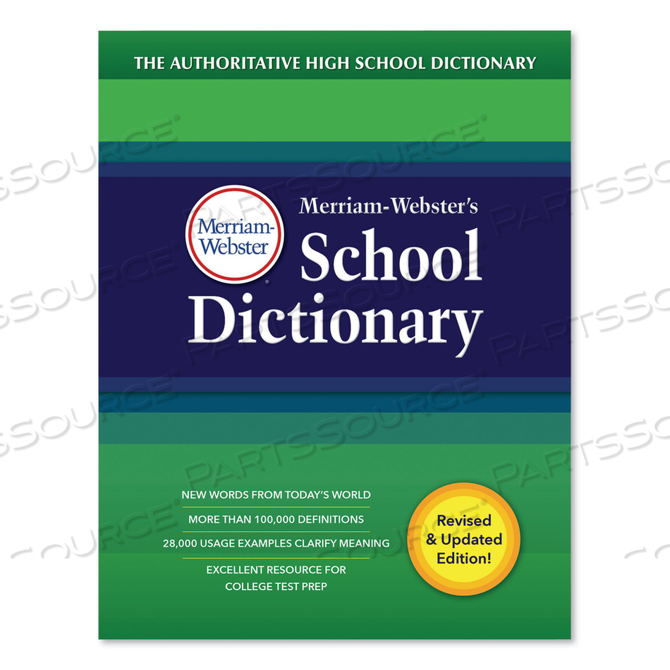 SCHOOL DICTIONARY, GRADES 9-11, HARDCOVER, 1,280 PAGES 