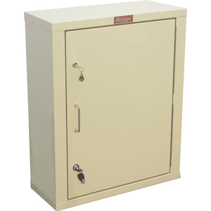 LARGE NARCOTICS CABINET, SINGLE DOOR/DOUBLE LOCK, 23-1/2"W X 10-1/2"D X 29-1/2"H, BEIGE by Harloff Company, The