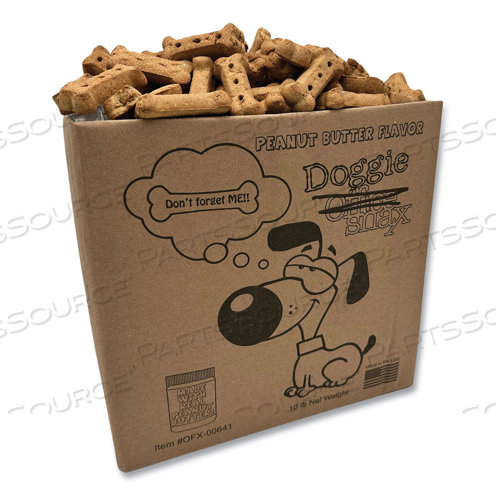 DOGGIE BISCUITS, PEANUT BUTTER, 10 LB BOX by Office Snax