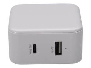 ADDON, POWER ADAPTER, 60 WATT, 3 A, 2 OUTPUT CONNECTORS (USB, USB-C), WHITE by ADDON ADDON, POWER ADAPTER, 60 WATT, 3 A, 2 OUTPUT CONNECTORS (USB, USB-C), WHITE by ADDON