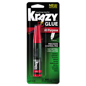 ALL PURPOSE KRAZY GLUE, 0.14 OZ, DRIES CLEAR by Krazy Glue