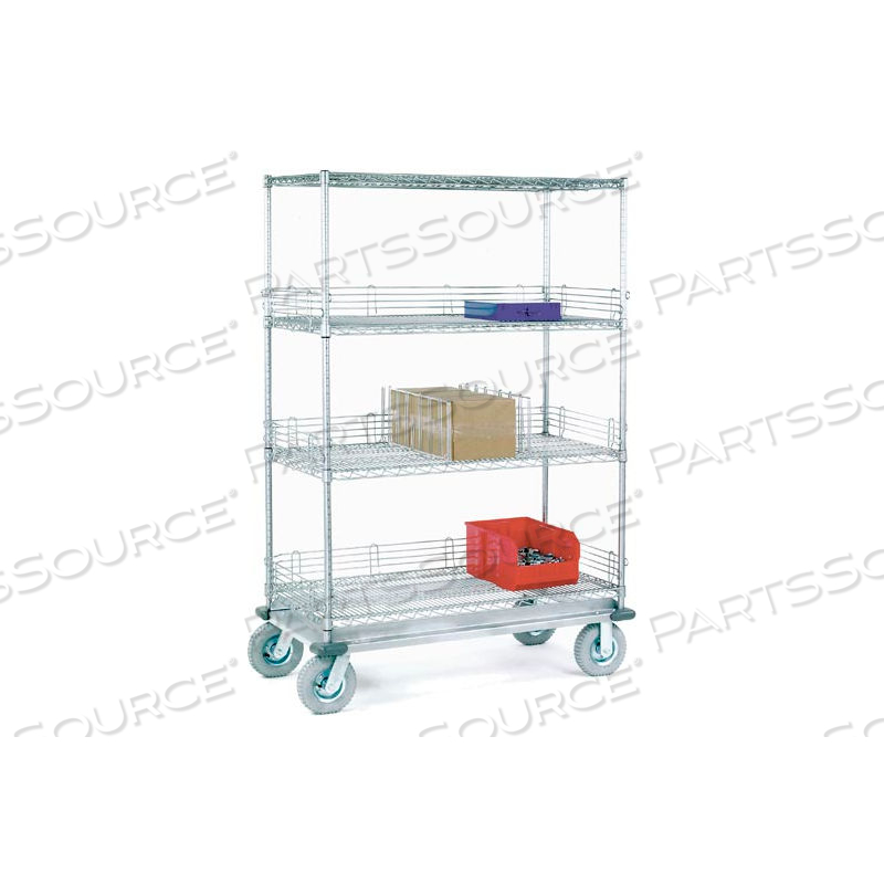 NEXEL CHROME WIRE SHELF TRUCK 48X24X83 1200 POUND CAPACITY by Approved Vendor