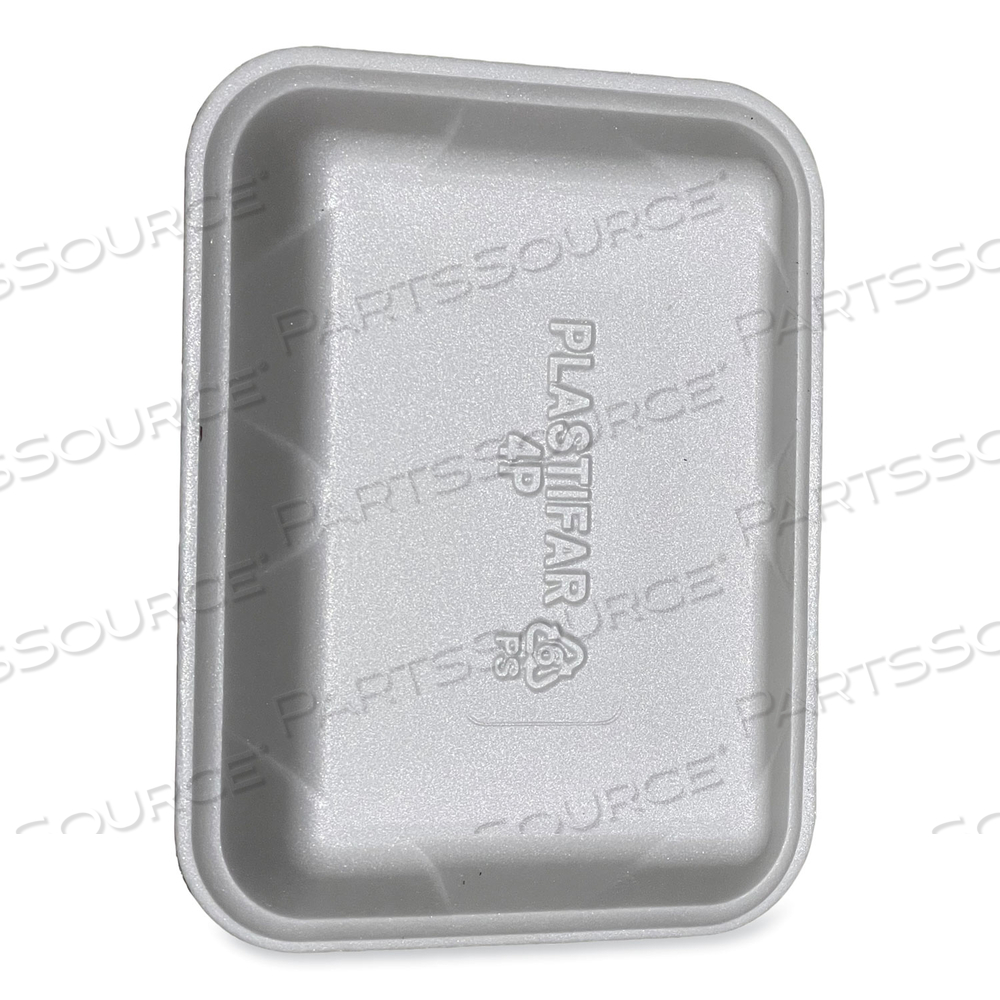 MEAT TRAYS, #4P, 9.5 X 7.19 X 1.2, WHITE by Genpak