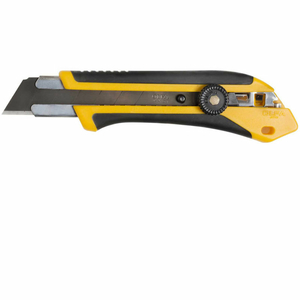 XH-1 FIBERGLASS RUBBER GRIP RATCHET-LOCK BLACK/YELLOW UTILITY KNIFE by Olfa