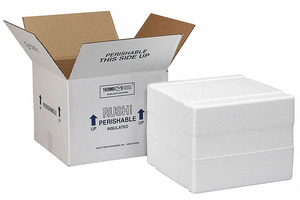 INSULATED SHIPPING CONTAINER 12-3/4 IN L by Polar Tech