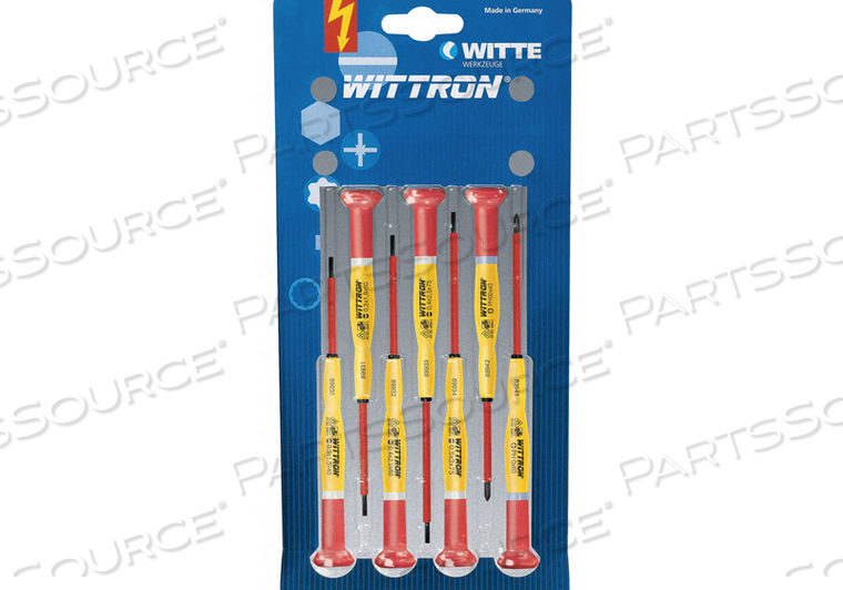 INS. PRECISION DRIVER SET SL/PH 7 PCS. by Witte