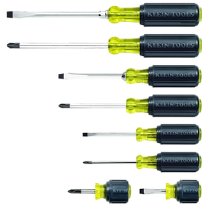 SCREWDRIVER SET SLOTTED/PHILLIPS 8 PC by Klein Tools SCREWDRIVER SET SLOTTED/PHILLIPS 8 PC by Klein Tools