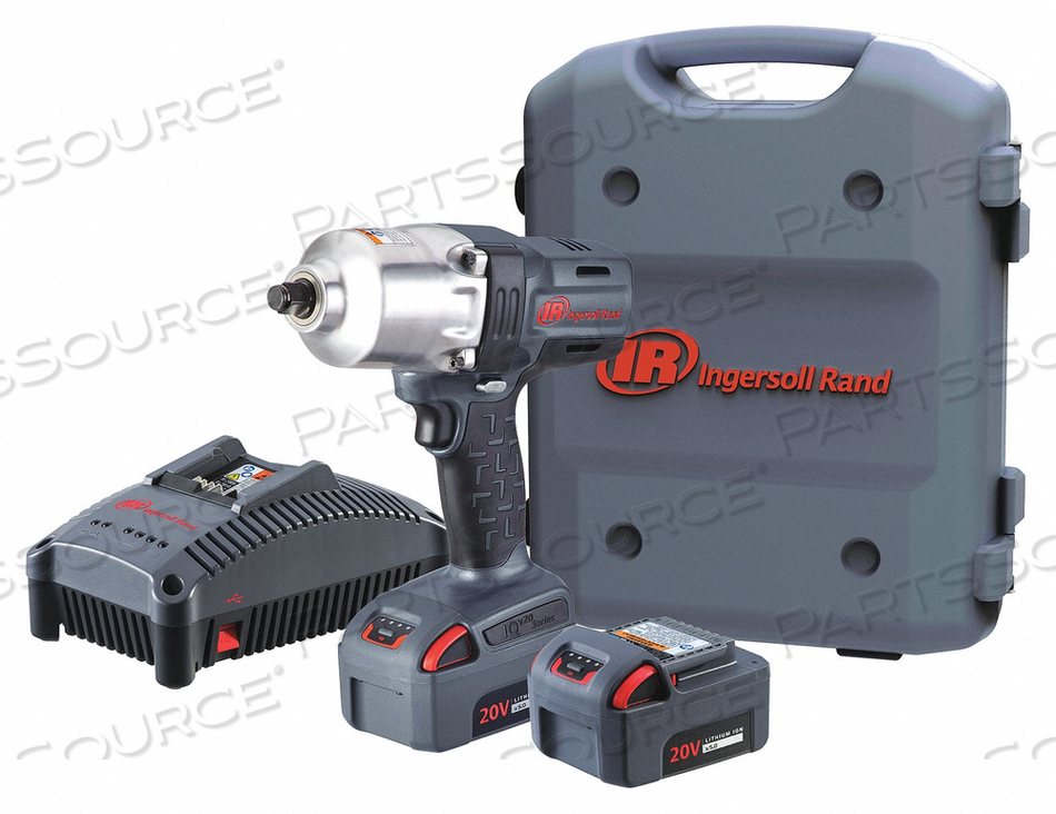 1/2" 20V HI-TORQUE CORDLESS IMPACT WRENCH KIT 2 BATTERIES 5.0AHÁ by Ingersoll-Rand