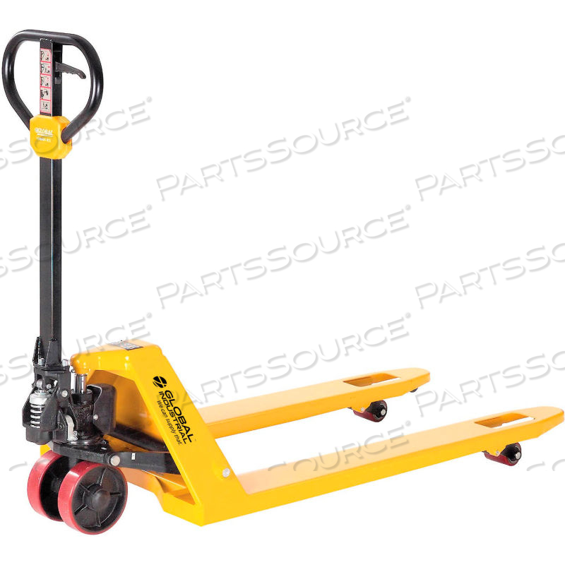 INDUSTRIAL DUTY PALLET JACK TRUCK, 27"W X 48"L FORKS, 5500 LB. CAPACITY by Approved Vendor INDUSTRIAL DUTY PALLET JACK TRUCK, 27"W X 48"L FORKS, 5500 LB. CAPACITY by Approved Vendor