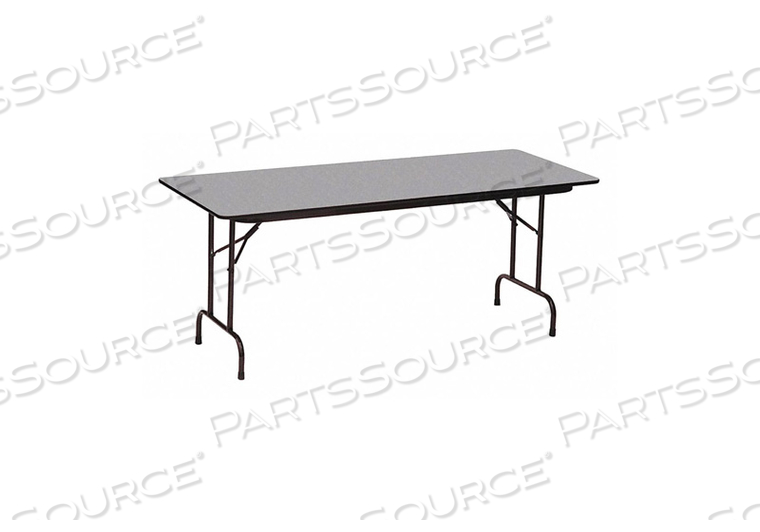 ADJUSTABLE HEIGHT LAMINATE FOLDING TABLE, 30" X 96", GRAY by Correll ADJUSTABLE HEIGHT LAMINATE FOLDING TABLE, 30" X 96", GRAY by Correll