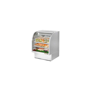 TCGG-36-S CURVED GLASS DELI CASE - 36-1/4"W X 35-1/4"D X 47-3/4"H by True Food Service Equipment