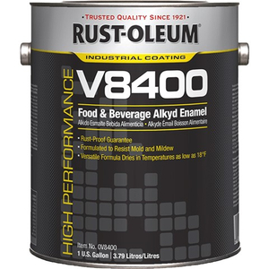 259157 RUST-OLEUM V8400 PRIMER, 1 GAL, WHITE, FLAT, HIGH PERFORMANCE by Rust-Oleum