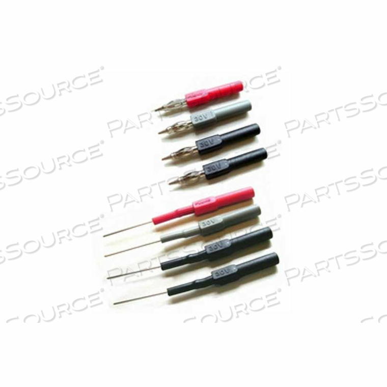 SHIELDED TEST LEAD ACCESSORY SET, 30 V CAT II RATED 