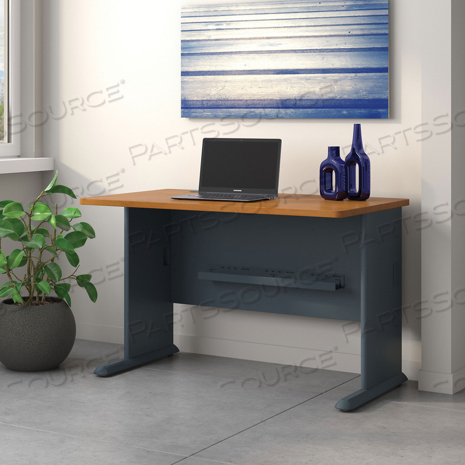 SERIES C COLLECTION DESK SHELL, 66" X 29.38" X 29.88", NATURAL CHERRY/GRAPHITE GRAY 