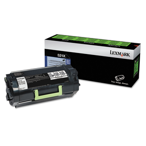 LEXMARK 521X - EXTRA HIGH YIELD - BLACK - ORIGINAL - TONER CARTRIDGE LCCP, LRP - FOR LEXMARK MS811DN, MS811DTN, MS811N, MS812DE, MS812DN, MS812DTN by Lexmark