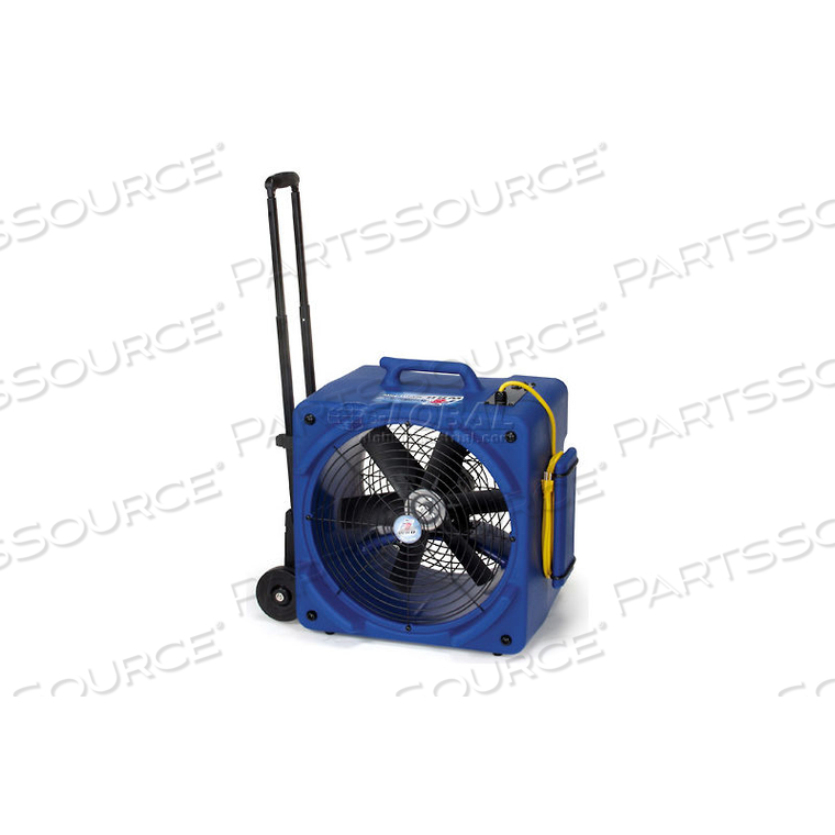 DOWNDRAFT FLOOR DRYER WITH HANDLE & WHEELS, 2 SPEED, 1/4 HP, 3500 CFM by Powr-Flite