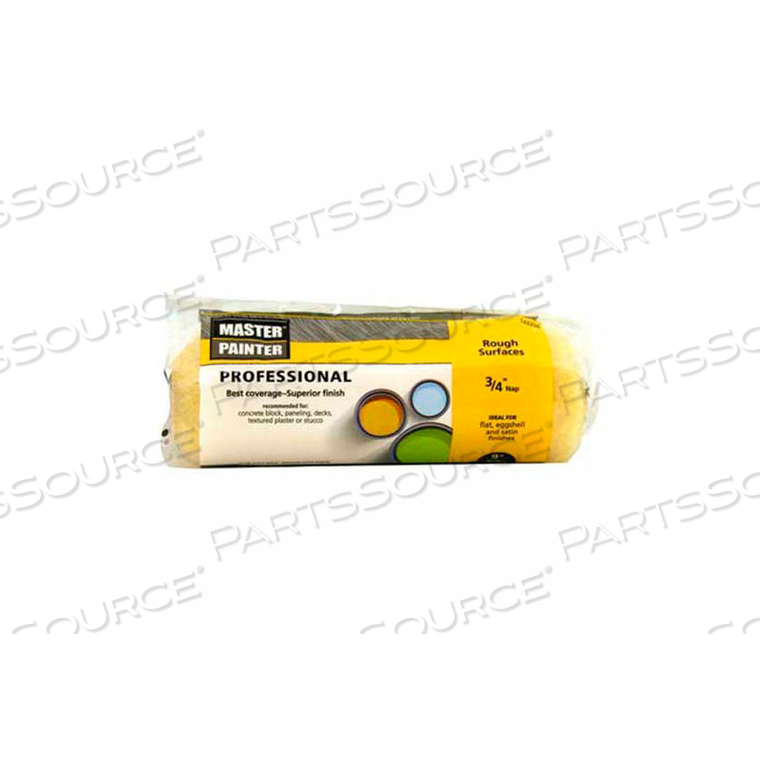 MASTER PAINTER 9" PROFESSIONAL ROLLER COVER, 3/4" NAP, WOVEN, ROUGH 