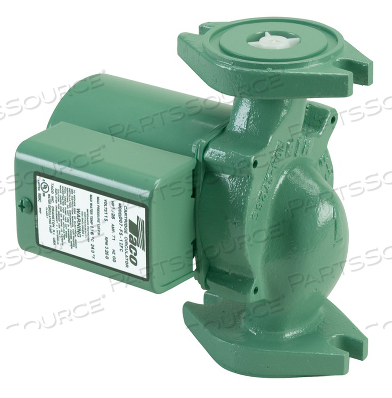 120V CARTRIDGE CIRCULATOR 1/25 HP IRON BODY W/INLINE FLOW CHECK VALVE by Taco