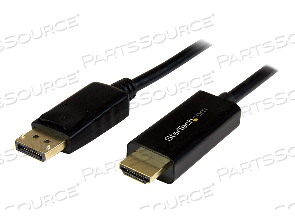 6.6FT/2M PASSIVE DISPLAYPORT TO HDMI CABLE CONVERTER - 4K 30HZ/1080P/7.1 AUDIO/H by StarTech.com Ltd. 6.6FT/2M PASSIVE DISPLAYPORT TO HDMI CABLE CONVERTER - 4K 30HZ/1080P/7.1 AUDIO/H by StarTech.com Ltd.