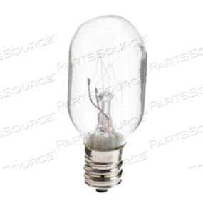 BULB, REPLACEMENT, WHITE, 12MM BASE DIAMETER, S11 SHAPE, 120V VOLTAGE RATING, 25W WATTAGE, FOR USE WITH: FOR BREWER AND OTHERS LIGHT BULB by Brewer Company