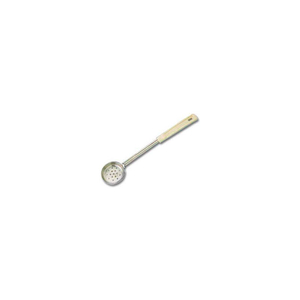 SPOONER, LADLE STYLE PERFORATED BOWL, 3 OZ., 3" DIA.., GRIP HANDLE BEIGE by American Metalcraft