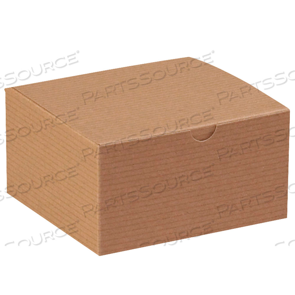 GIFT BOXES, 5" X 5" X 3", KRAFT, 100/CASE by BOX Partners (Box Acquisitions, LLC)