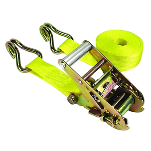 RATCHET TIE-DOWN STRAPS, DOUBLE-J HOOKS, 1-3/4 IN W, 15 FT L, 1,666 LOAD CAPACITY by Keeper