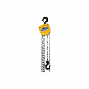 MANUAL CHAIN HOIST WITH STD. OVERLOAD PROTECTION 1 TON CAP. 10' LIFT by Oz Lifting Products