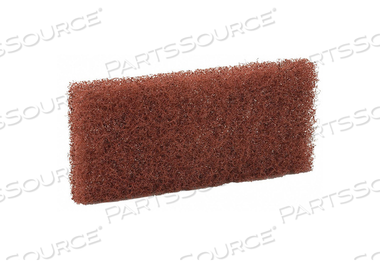 CLEANING PAD BROWN 10 X 4-1/2  PK10 by Remco