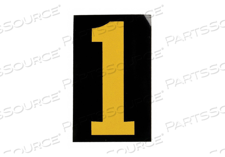 REFLECTIVE NUMBERS AND LETTERS 1 PK25 by Brady Americas REFLECTIVE NUMBERS AND LETTERS 1 PK25 by Brady Americas