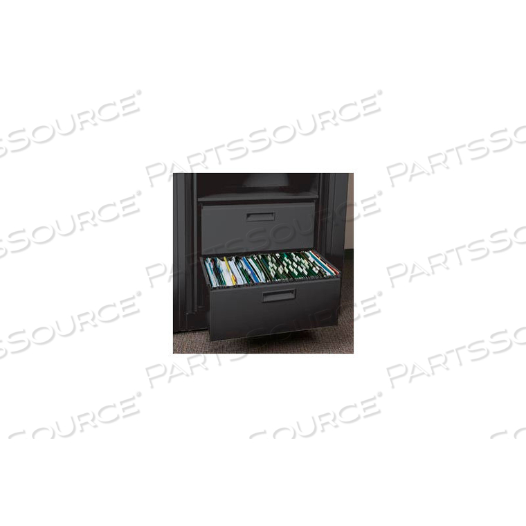 ROTARY FILE CABINET COMPONENTS, LETTER FILE/STORAGE DRAWER, BLACK by Datum Filing