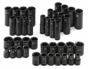 SOCKET SET 3/8 IN DR 40 PC by SK Professional Tools